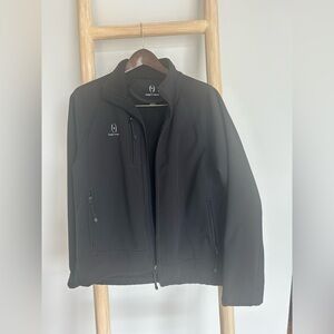 Men's Black Softshell Jacket Medium